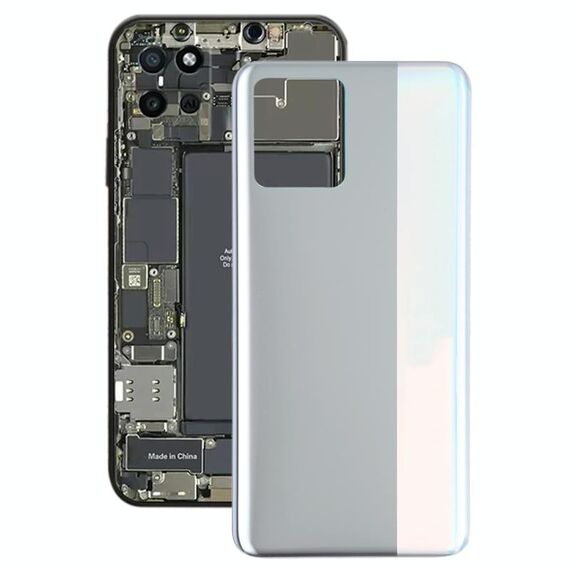 Copertura posteriore della batteria per OPPO Realme 8 4G RMX3085 (Argento)