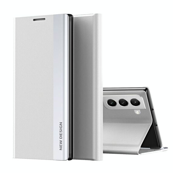 Per Samsung Galaxy S22 5G lateralmente lateralmente la custodia a flip orizzontale a flip uniforme ultra-sottile con supporto (argento)