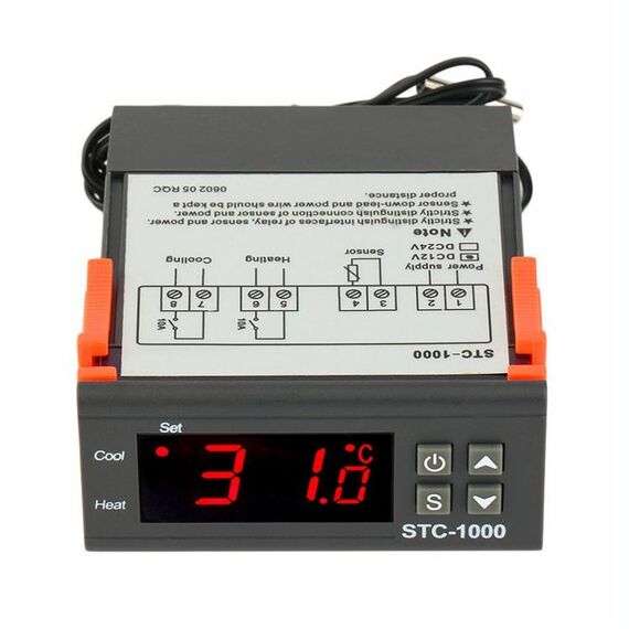 STC-1000 Acquario Incubazione Seafood Macchina Elettronica Numero di elettronica Microcomputer Controller di temperatura Interruttore (12V)