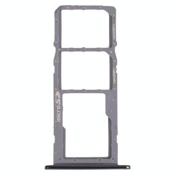 Vassoio della scheda SIM + vassoio della scheda SIM + vassoio della scheda micro SD per LG K42 / K52 (Brasile) LMK420 LMK420H LMK420e LMK420Y (nero)