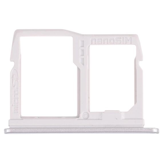 Vassoio della scheda SIM NANO + Vassoio per schede Micro SD per LG K31 LM-K300Q, LMK300, LGL355DL (argento)