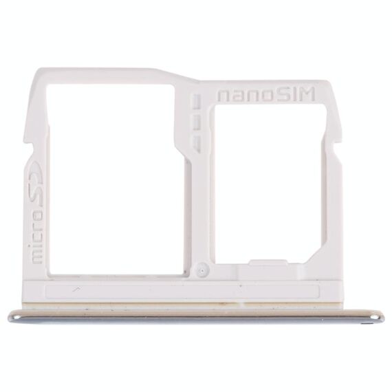 Vassoio NANO SIM Card + Vassoio per schede Micro SD per LG Stylo 6 / K71 LMQ730HA, LM-Q730HA, LMQ730TM, LM-Q730TM (Argento)