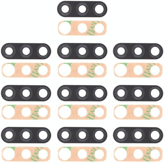 10 PCS Lente per fotocamera posteriore per LG K50S LMX540HM, LM-X540, LM-X540BMW, LMX540BMW