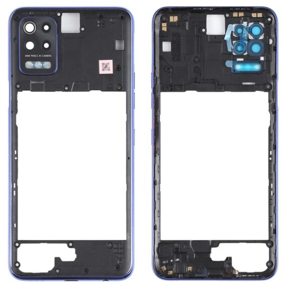 Piastra di lunetto del telaio medio per LG Q52 / K62 (blu)