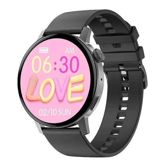 DT3 Mini 1,19 pollice in silicone orologio da orologio a colori Smart Watch (nero)
