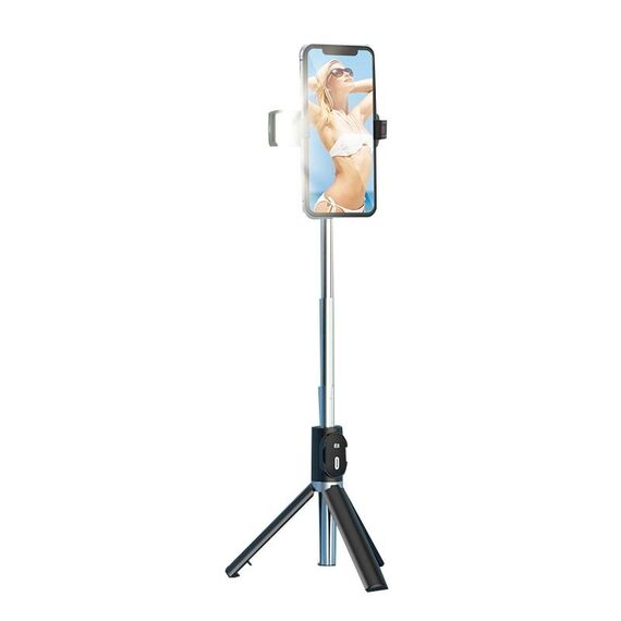P6D Fill Light Bluetooth Mobile Selfie Stick (Nero)