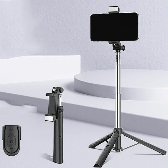 Cyke Pieghevole Telescopico Telefono Mobile Broadcast Stand Treppiede, Specifica: A31E-1.1M (con luce)