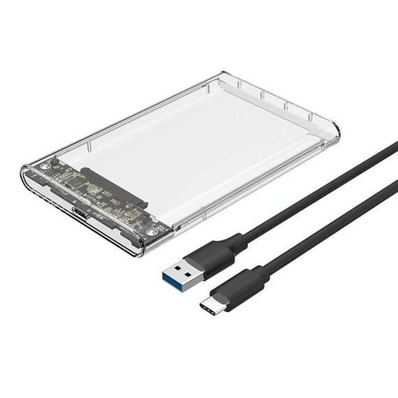 TU31 da 2,5 pollici USB3.1 Type-C Interface Hard Disk Shell protettivo trasparente trasparente