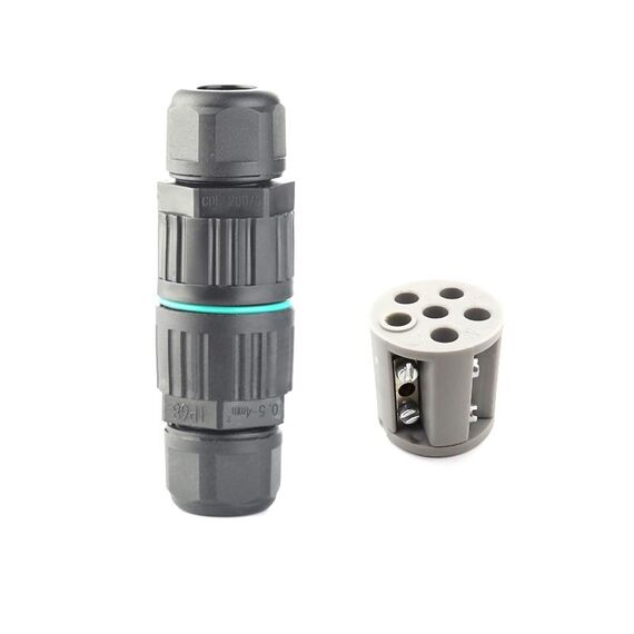 Connettore a filo impermeabile da 5 PCS CDF-200/3 con terminale a pressione a freddo a 5 pin