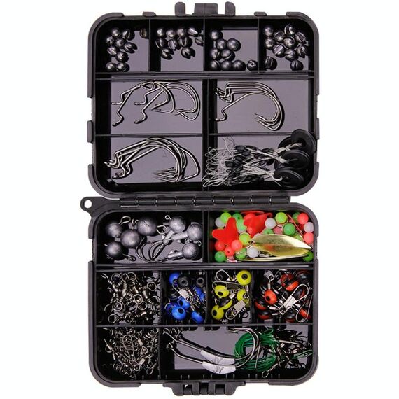 213 PCS / set Set di accessori per gancio per calamari (026 scatola nera)