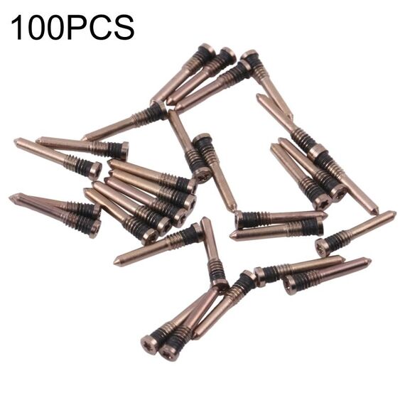 100 pezzi Viti da porta di ricarica per iPhone 13 Pro (oro)