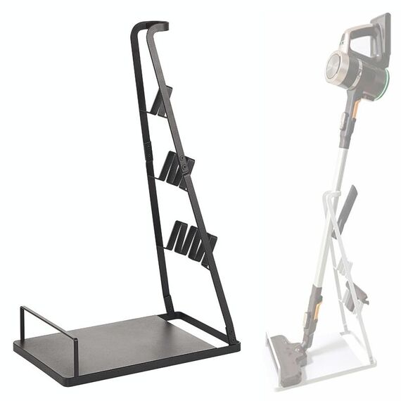 Staffa universale Aspirapolvere Piano Staffa di stoccaggio non punch per Dyson, Colore: B Tipo (nero)