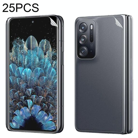25 PCS Full Screen Protector Pellicola idrogel antideflagrante per OPPO Find N / Find N2 (Pellicola anteriore posteriore)