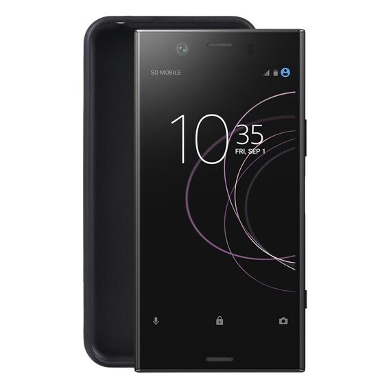 Per la custodia del telefono TPU di Sony Xperia XZ1 (pudding nera)