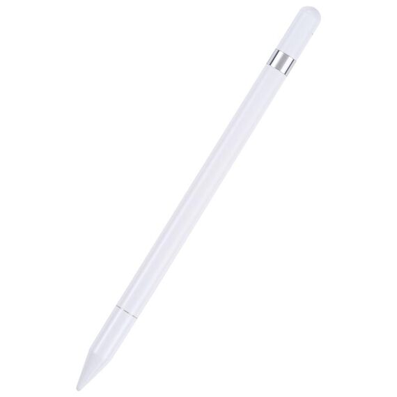 PT360 2 in 1 Penna stilo del disco del disco del silicone universale con funzione comune della penna di scrittura (bianco)