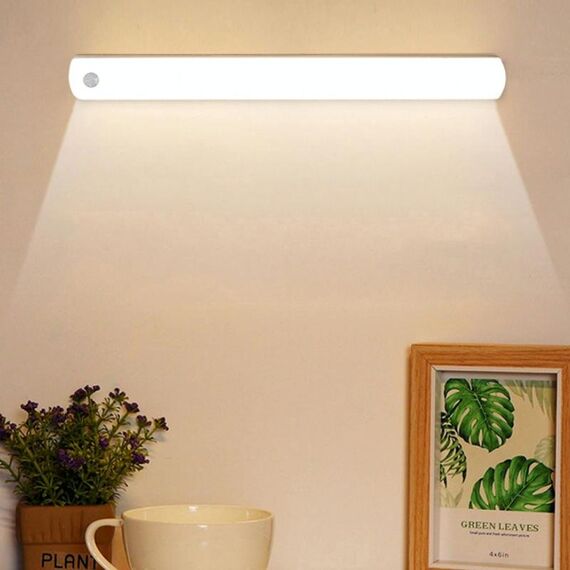 Lampada da induzione del corpo umano del cabinet di ricaricabile magnetico, specifica: 900 mAh con interruttore 35 cm (luce bianca)