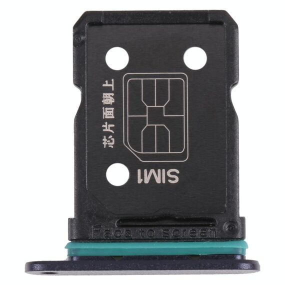 Per OPPO Reno6 4G CPH2235 / Reno6 Z Vassoio per schede SIM + Vassoio per schede SIM (nero)
