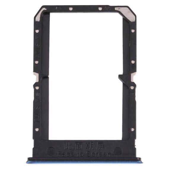 Per OPPO Reno5 5G / Find X3 Lite PEGM00 PEGT00 CPH2145 Vassoio per schede SIM + Vassoio per schede SIM (blu)