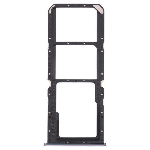 Per OPPO A74 4G / F19 / F19s CPH2219 Vassoio per schede SIM + Vassoio per schede SIM + Vassoio per schede Micro SD (Argento)