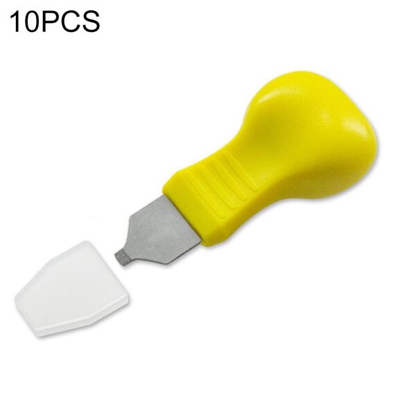 10 PZ Guarda il coperchio posteriore Tapping Coltello Opinitore, Stile: Giallo Stretto Bocca