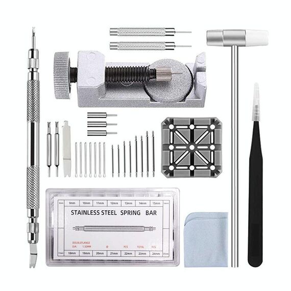 390 in 1 set di rimozione catena di orologi in metallo (come spettacolo)