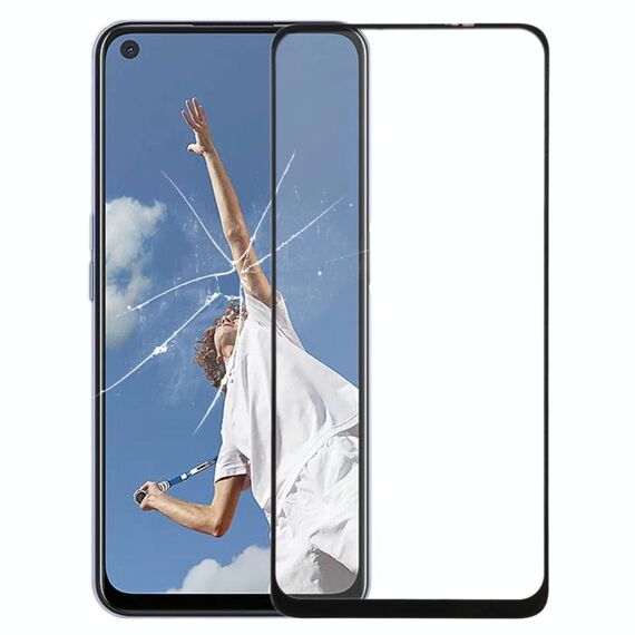 Per OPPO A52 / A72 / A92 / K7X Schermo frontale Lente in vetro esterno con adesivo otticamente trasparente OCA
