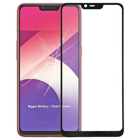 Per OPPO A5 Lente in vetro esterno dello schermo anteriore con adesivo otticamente trasparente OCA