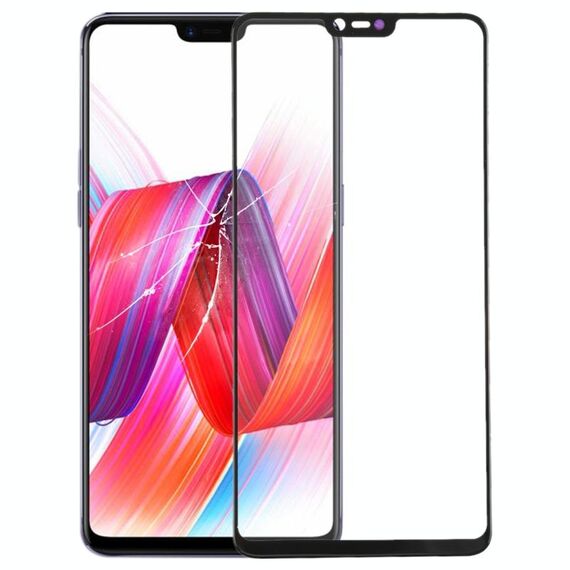 Per OPPO R15 Lente in vetro esterno dello schermo anteriore con adesivo otticamente trasparente OCA