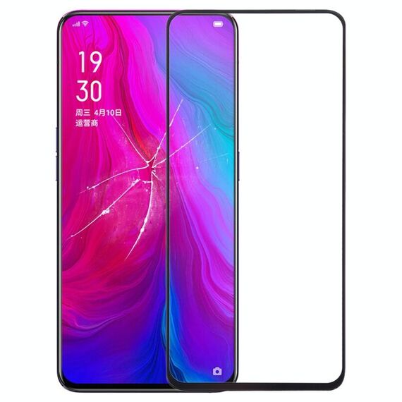 Per OPPO Reno Lente in vetro esterno dello schermo anteriore con adesivo otticamente trasparente OCA