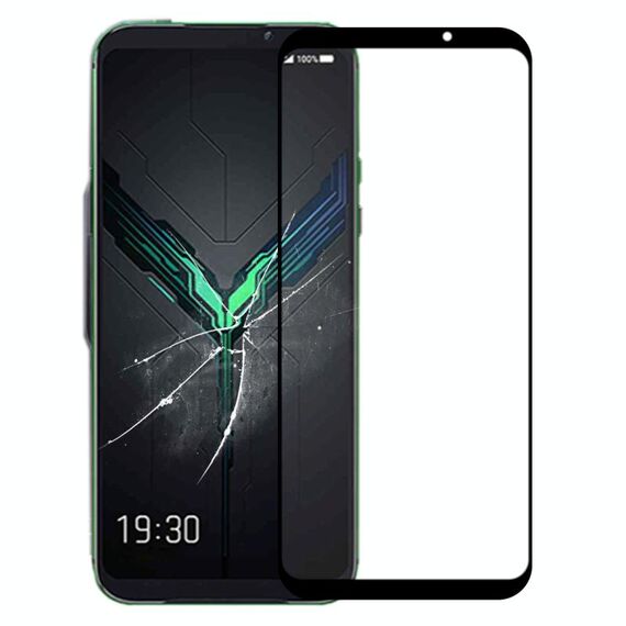 Lente in vetro esterno dello schermo anteriore con adesivo otticamente trasparente OCA per Xiaomi Black Shark 2