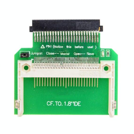 CF Memory Compact Flash Card a 50 pin Adattatore SSD da 1,8 pollici IDE