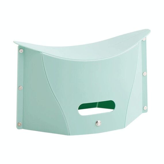 Sgabello di plastica pieghevole leggero da viaggio all'aperto (verde)