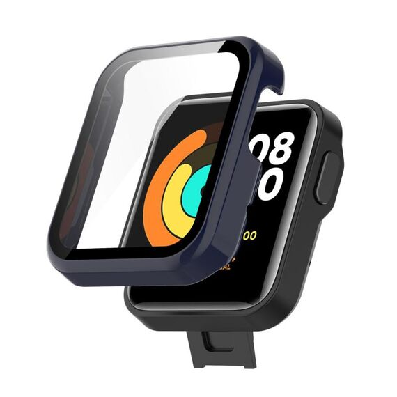 Per Xiaomi MI Watch Lite PC + Cassa protettiva con film temprato (blu)