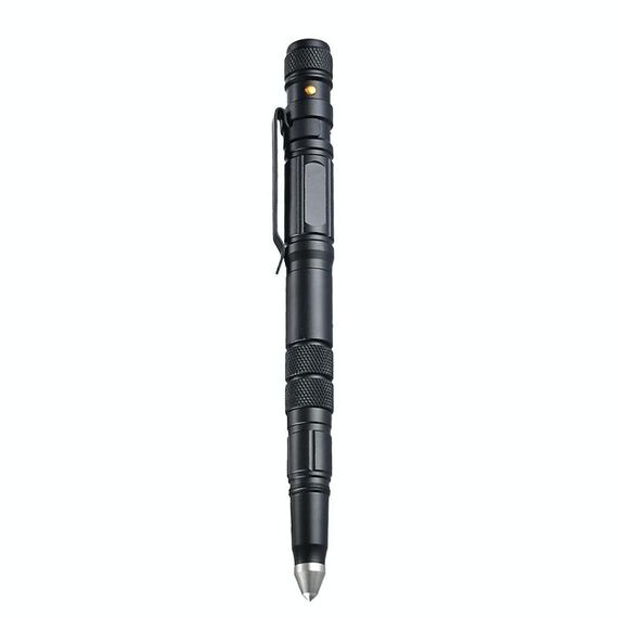 P08 LED all'aperto con finestra in acciaio a tungsteno lampeggiante Breaking Autodifection Pen (nero)