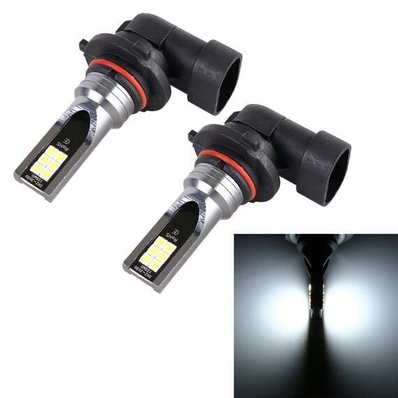 2 PCS 9006 DC12V-24V / 12W / 3000K / 800LM 12LEDS SMD-3030 Auto LED fendinebbia (luce bianca)