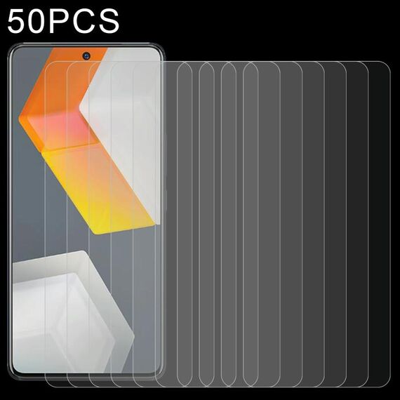 50 pezzi 0,26 mm 9H 2,5D Film di vetro temperato per Vivo IQOO 9 SE / IQOO NEO6 / IQOO NEO6 SE