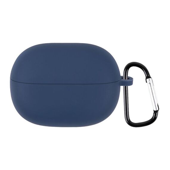 Per Xiaomi Redmi Buds 3 Lite Custodia protettiva per auricolari in silicone con gancio (blu navy)