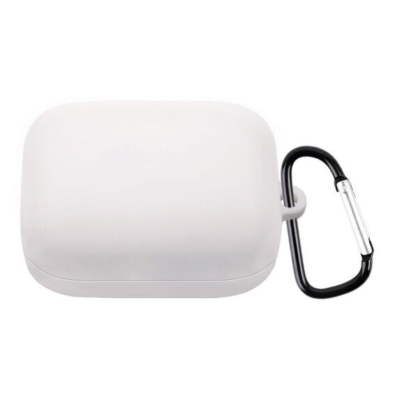 Per custodia protettiva per auricolari in silicone di BUDS BUDS PROS con gancio (bianco)