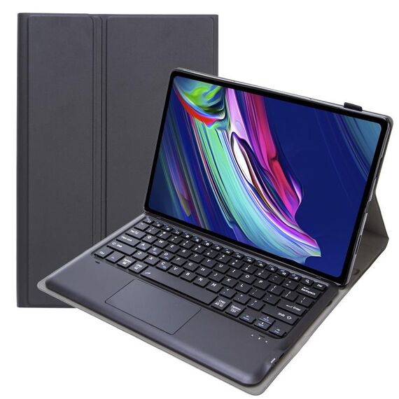 AM17-A custodia in pelle Bluetooth rimovibile TPU TPU con staffa e touchpad per Lenovo Xiaoxin Pad Pro 12.6 pollici TB-Q706F (nero)