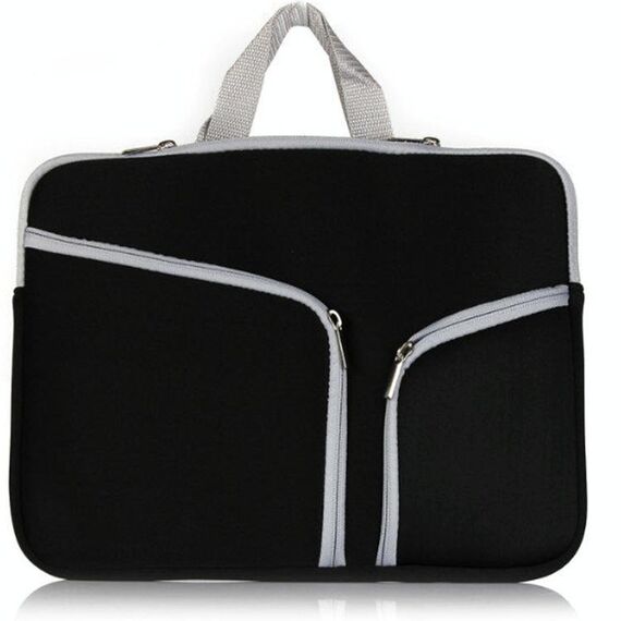 Materiale da immersione T228 Borsa per computer Pocket Pocket Pocket Bag Bag, Dimensioni: 17 pollici (nero)