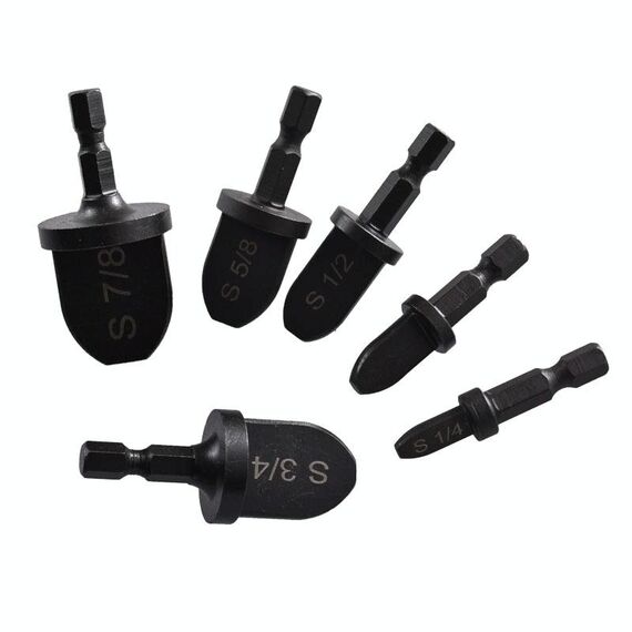 6 pz / set tubo dritto metalmetro alesatore esagono gambo elettrico espansore