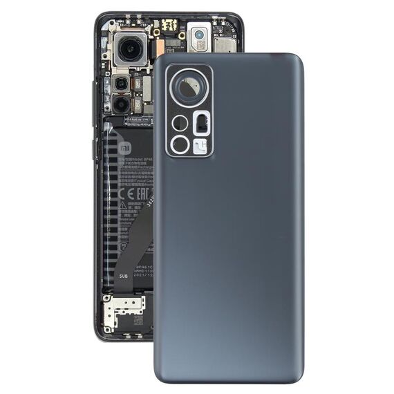 Coperchio posteriore della batteria originale per Xiaomi 12 (nero)