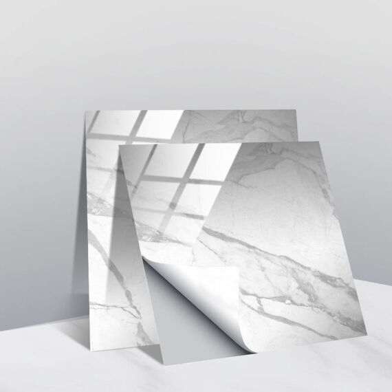 20 pezzi 10 cm PVC Crystal Crystal Crystal Pellicola Geometric Pattern Mattonelle Adesivo murale (TS226)