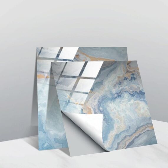 20 pezzi 10cm PVC Crystal Crystal Crystal Pellicola Geometric Pattern Mattonelle Adesivo murale (TS242)