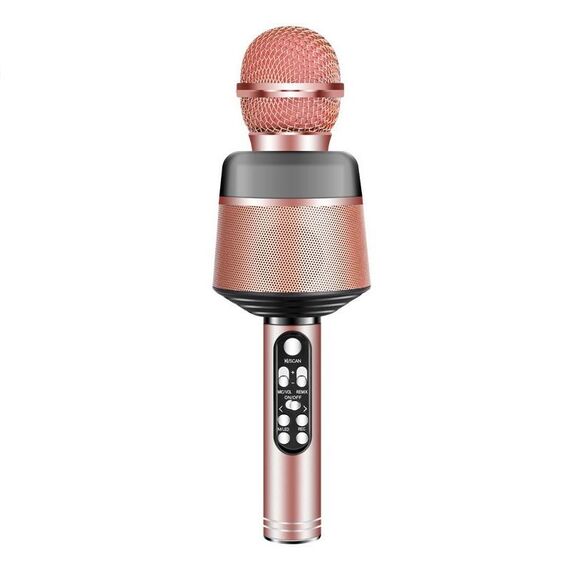 Q008 Microfono in diretta Bluetooth wireless (oro rosa)