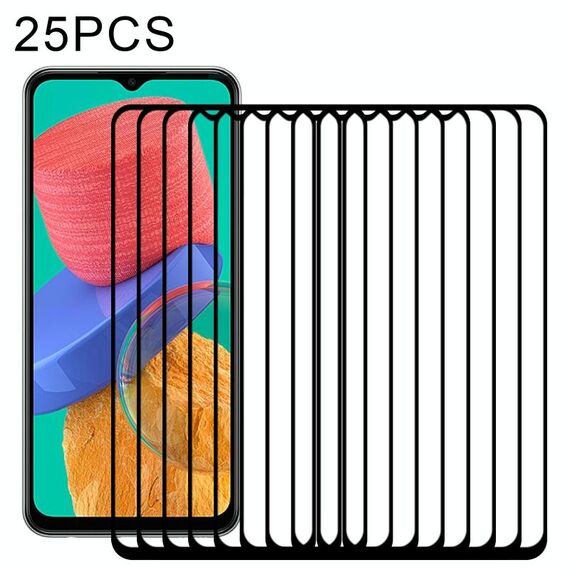 Pellicola in vetro temperato a schermo intero da 25 pezzi per Samsung Galaxy M33 / M23 / F23 / A13 / M13 / F13 / Jump2 / M13 4G / A23 5G