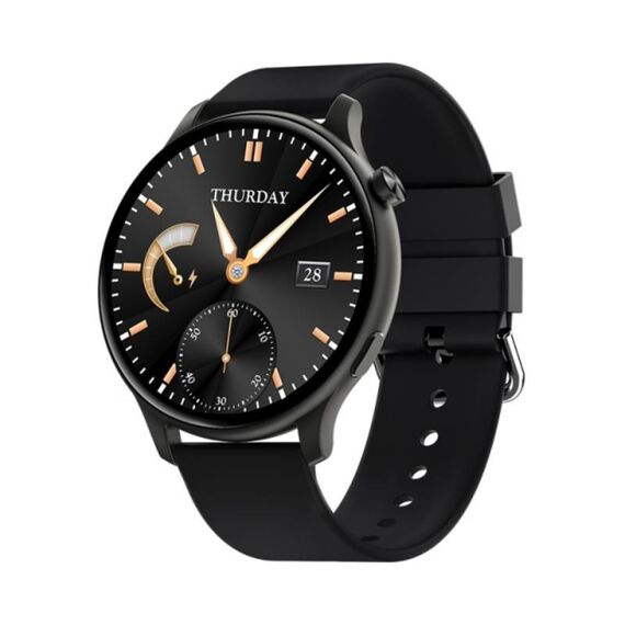 Braccialetto intelligente dello schermo a colori FW01 1.28 pollici, supporto Bluetooth chiamata / monitoraggio della frequenza cardiaca (nero)