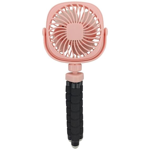 Polpo di deformazione passeggino Desktop portatile portatile portatile USB piccolo ventilatore, colore: 1200mAh rosa
