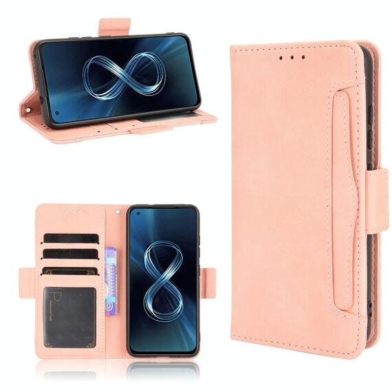 Per Asus Zenfone 8 / 8z Skin Feel Case del telefono in pelle del vitello (rosa)