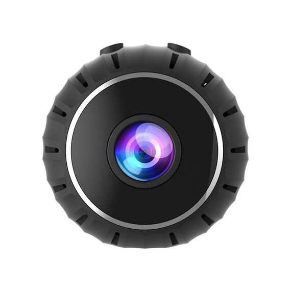 X10 HD Infrared Night Vision Mini Wifi Camera con base (nero)